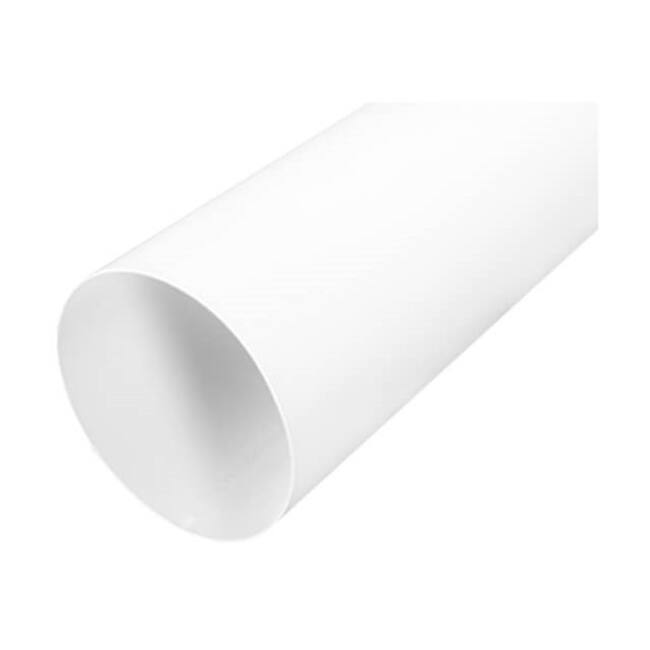 Rohr weiß Durchmesser 125 mm - Länge 1 Meter RAL 9010